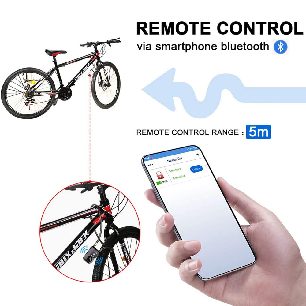 Bluetooth Smart Bike Lock Wate - огляд і ціна Commuter Bike Lock