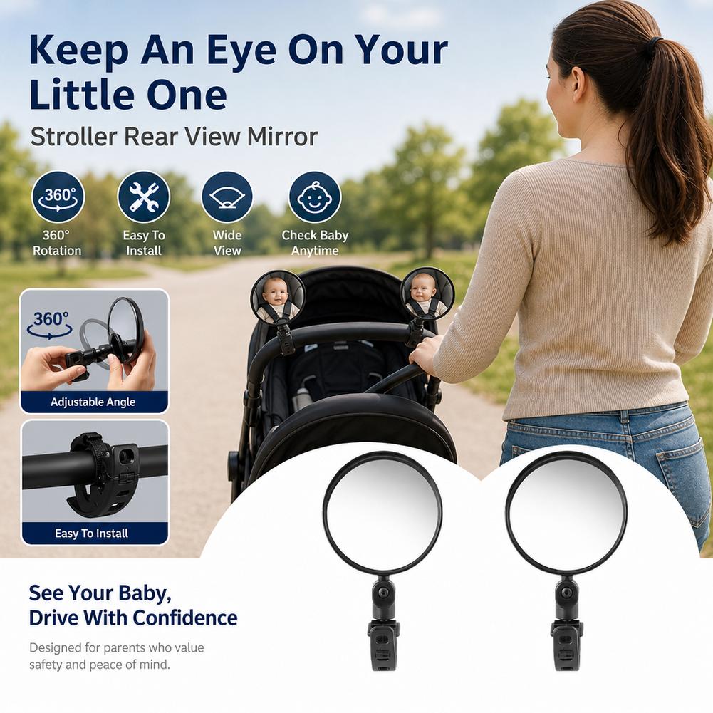 2Pcs Bike Mirror Adjustable Ha - огляд і ціна Mirror Handlebar Convex