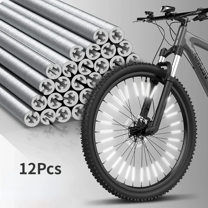 12PCS/set Tube Warning Strip R - огляд і ціна Spoke Reflector Set