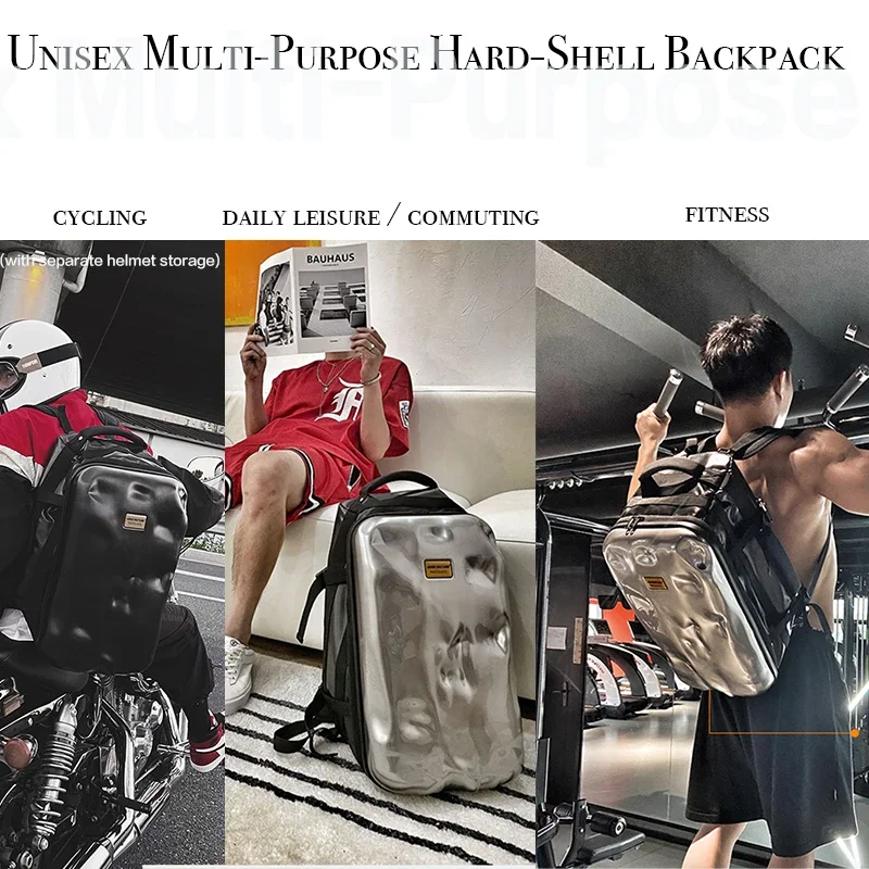 Men Women Hard Shell Water Rep - огляд і ціна Cycling Commuter Backpack Laptop