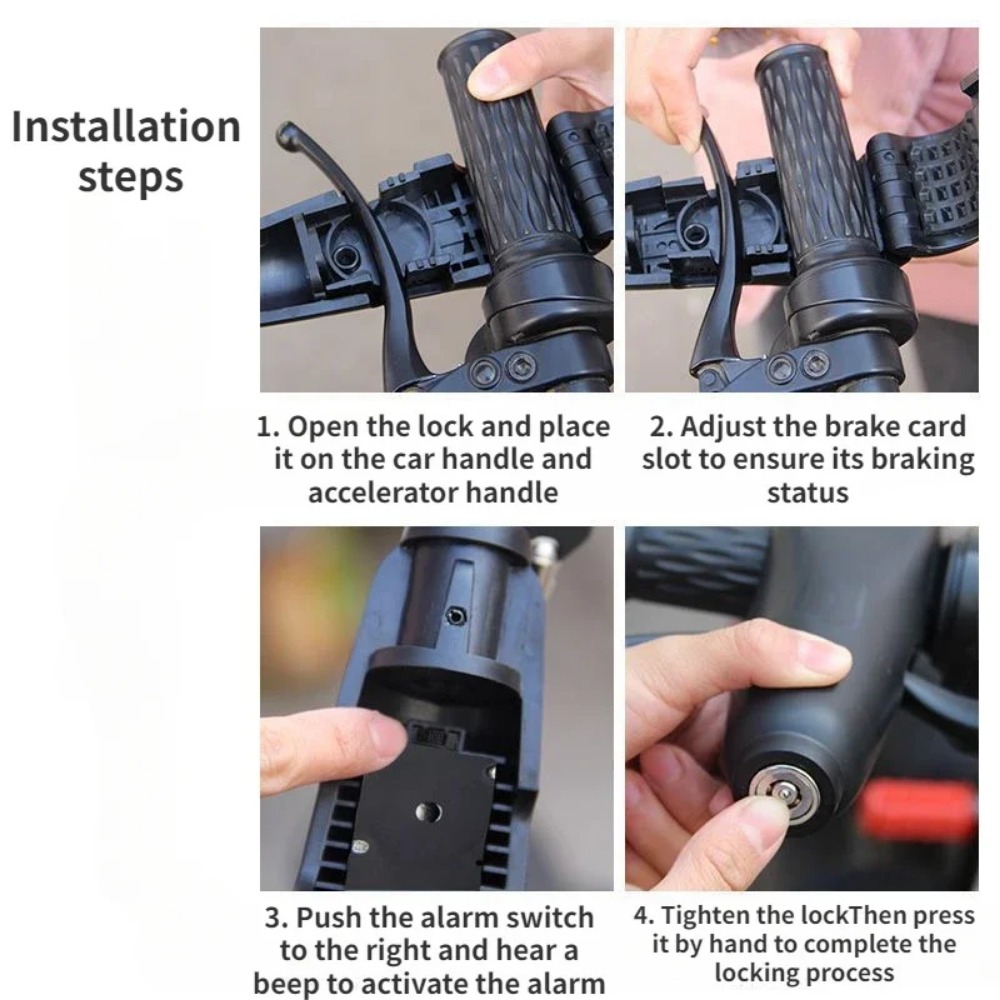 110dB Motorcycle Handlebar Ala - огляд і ціна Commuter Bike Lock