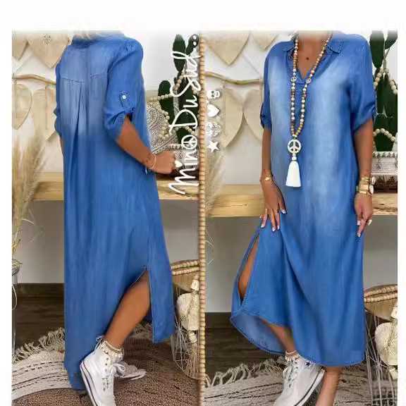 Loose Women's Denim Dress Wash - огляд і ціна Cycling Commute Outfit