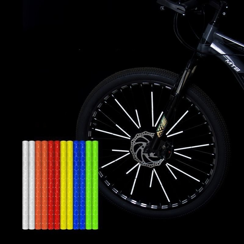 12Pcs/Set Bicycle Spoke Reflec - огляд і ціна Spoke Reflector Set